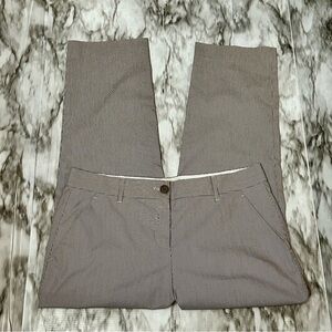 Etro Tan Pinstriped Ankle Chinos Versatile Business Casual Pants Summer Crisp